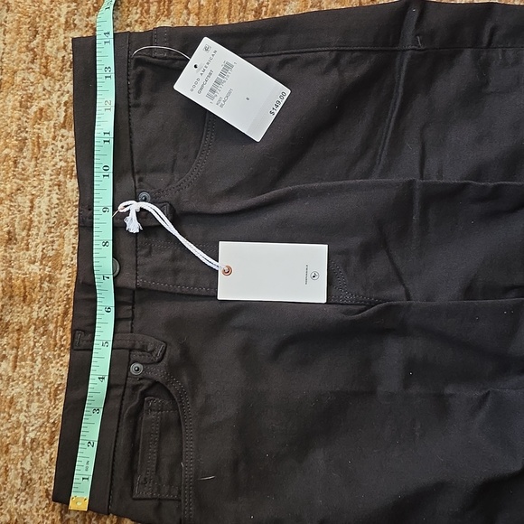 Good American Good Waist Crop Palazzo Denim Jeans Size 6 - Picture 7 of 7